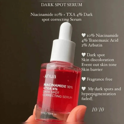 Anua Niacinamide 10% + TXA 4% Dark Spot Correcting Serum